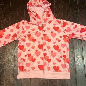 Pink Heart Kids Hoodie